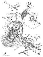 REAR WHEEL for Yamaha XT 1988
