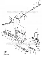 STAND / FOOTREST for Yamaha XT 1988