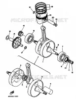 CRANKSHAFT / PISTON for Yamaha XT 1988