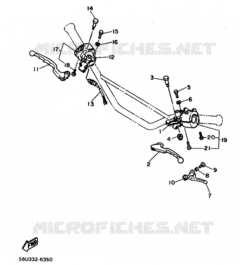 SWITCH / LEVER Yamaha MOTO 500 1988 XT  XT500