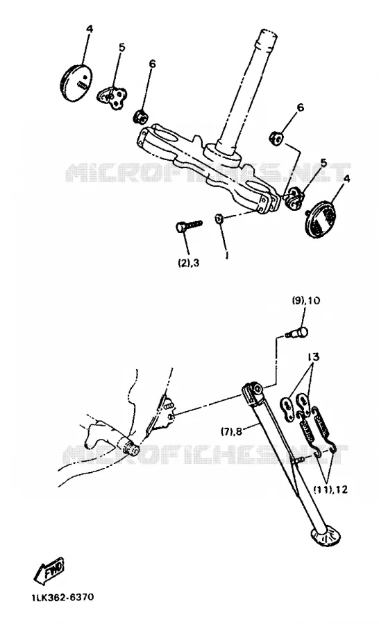 FRAME - FOR AUSTRIA Yamaha MOTO 500 1988 XT  XT500