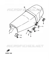 SEAT for Yamaha XT 1988