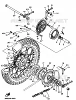 REAR WHEEL for Yamaha XT 1988