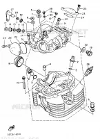 CYLINDER HEAD  for Yamaha XT 1989