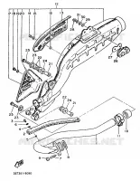 EXHAUST for Yamaha XT 1989