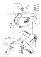 FUEL TANK for Yamaha XT 1989