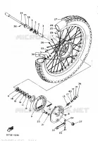 FRONT WHEEL for Yamaha XT 1989