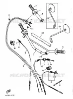 HANDLEBAR & CABLES for Yamaha XT 1989