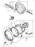 HEADLIGHT for Yamaha XT 1989