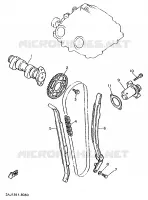 CAMSHAFT / TIMING CHAIN for Yamaha XTE 1990