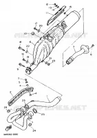 EXHAUST for Yamaha XTE 1990