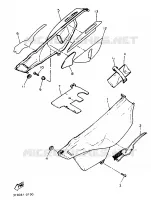 SIDE COVER   OIL TANK for Yamaha XTE 1990