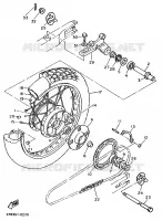 REAR WHEEL for Yamaha XTE 1990