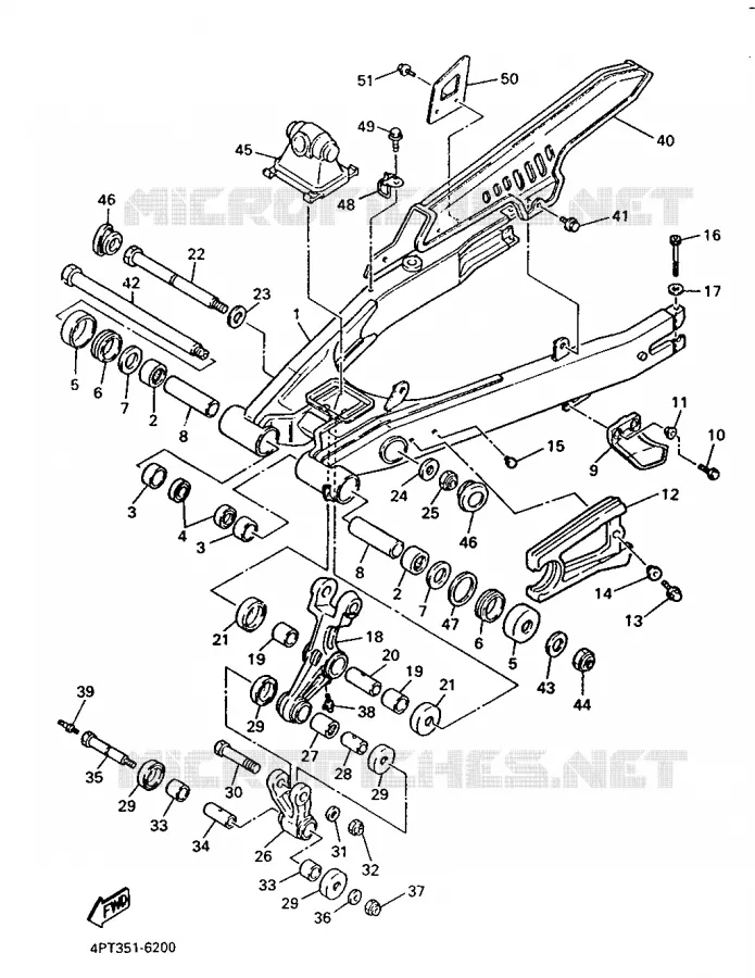 SWINGARM Yamaha MOTO 500 1996 XTE  XT500E