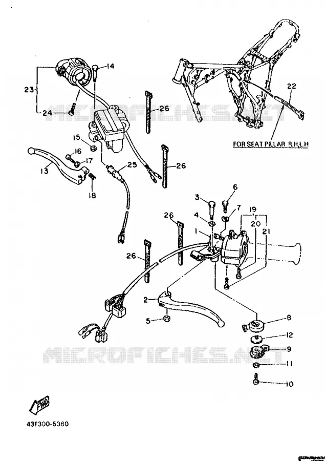 SWITCH / LEVER Yamaha MOTO 600 1986 XT  XT600