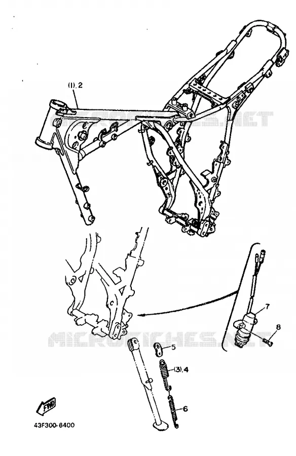 ALTERNATIVE CHASSIS 1 Yamaha MOTO 600 1986 XT  XT600