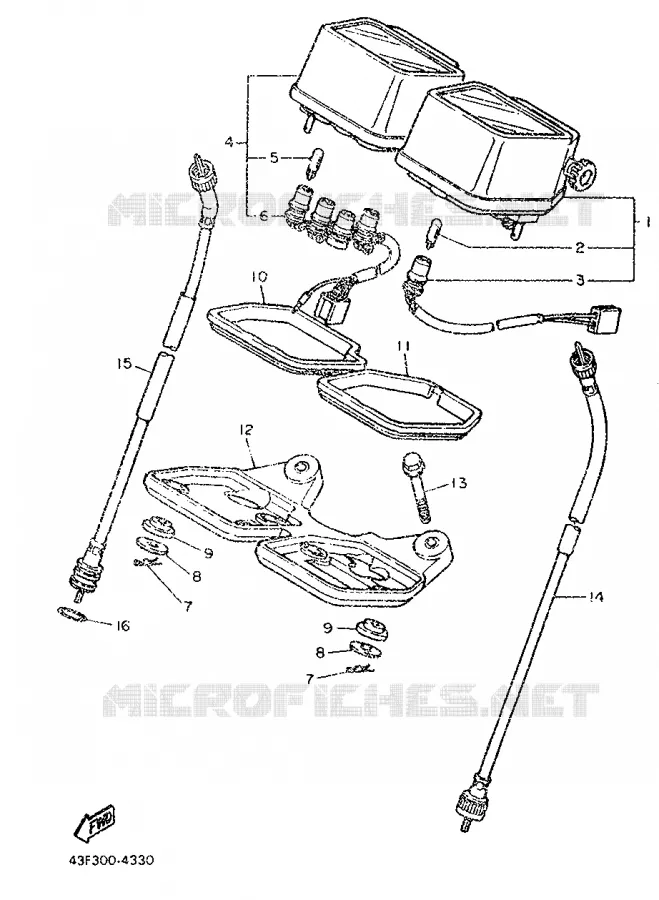 SPEEDOMETER Yamaha MOTO 600 1986 XT  XT600