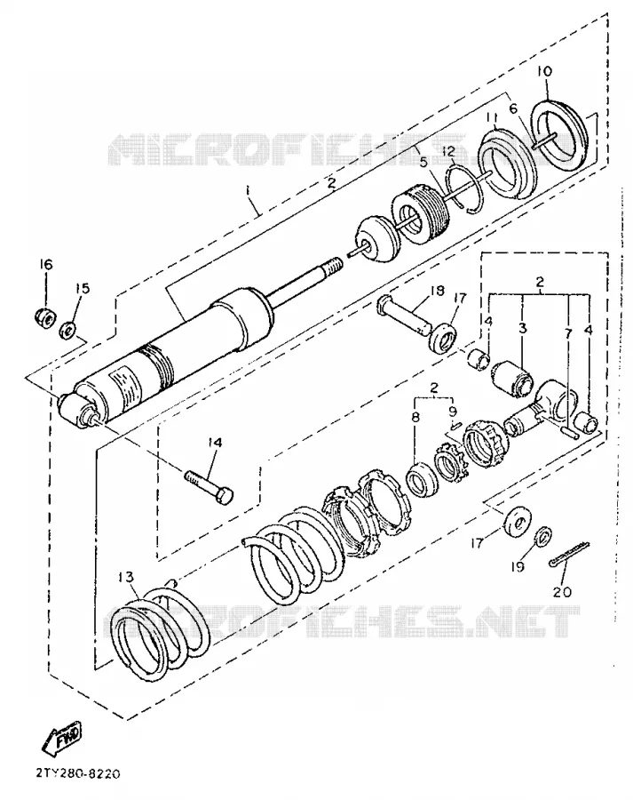 REAR MOUNT Yamaha MOTO 600 1987 XT  XT600