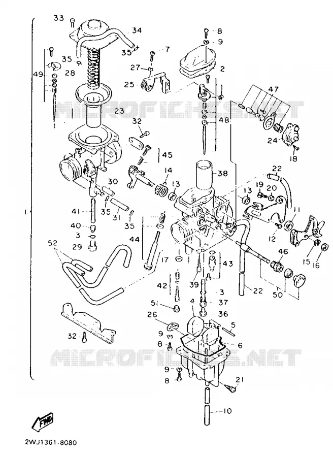 CARBURETOR Yamaha MOTO 600 1988 XT  XT600