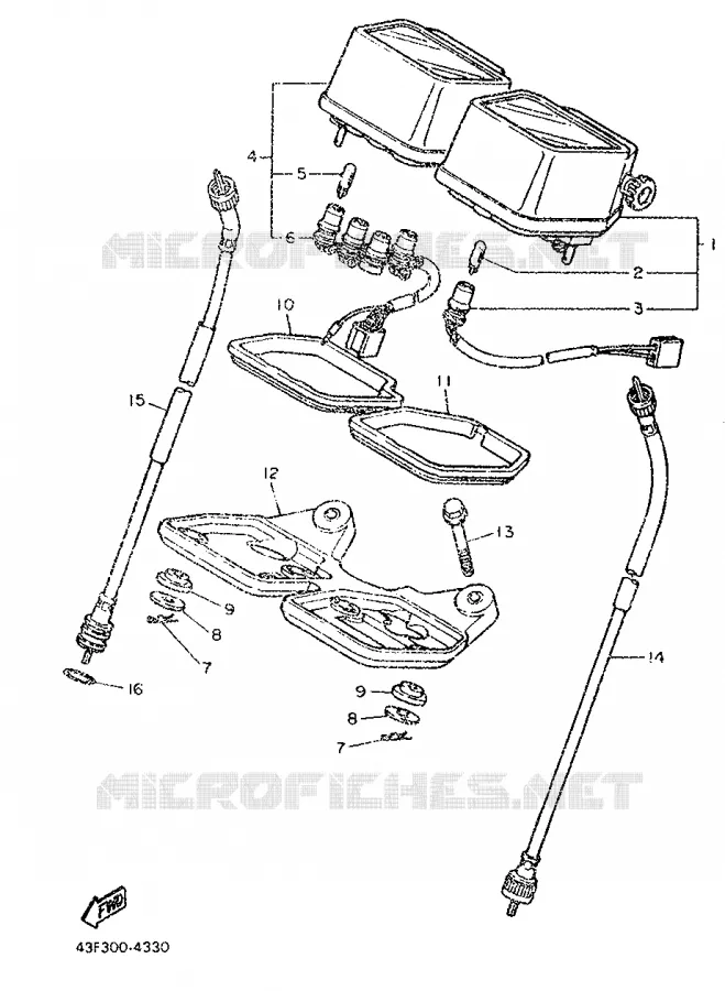 SPEEDOMETER Yamaha MOTO 600 1988 XT  XT600