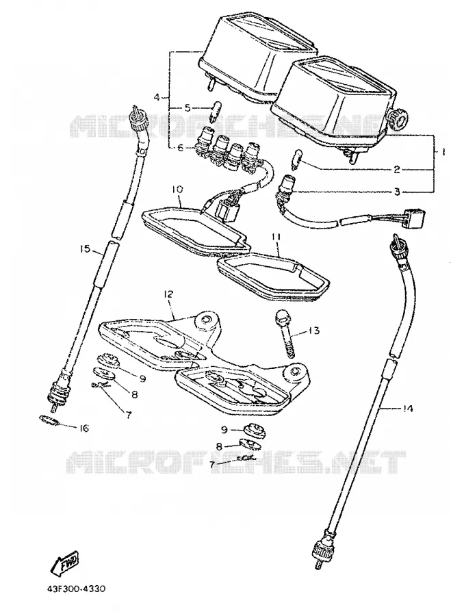 SPEEDOMETER Yamaha MOTO 600 1989 XT  XT600