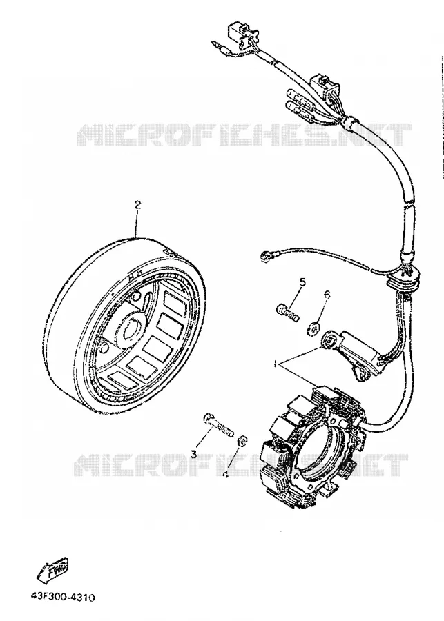 IGNITION Yamaha MOTO 600 1989 XT  XT600
