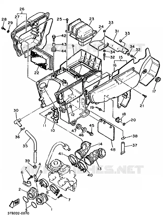 INTAKE Yamaha MOTO 600 1990 XT  XT600