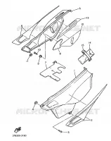 SIDE COVER for Yamaha XTE 1993