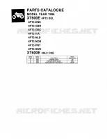 CATALOGUE for Yamaha XTE 1996