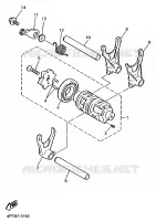 GEAR SHIFT SELECTOR DRUM / FORKS for Yamaha XTE 1996