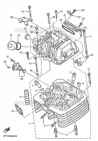 CYLINDER HEAD  for Yamaha XTE 1998
