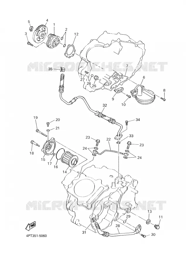 OIL PUMP Yamaha MOTO 600 2000 XTE  XT600E