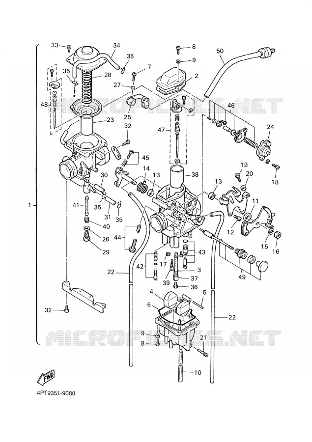 CARBURETOR Yamaha MOTO 600 2000 XTE  XT600E
