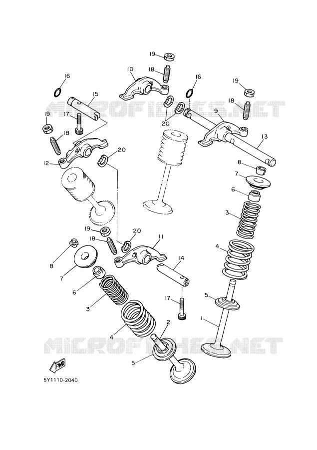 VALVE Yamaha MOTO 600 2000 XTE  XT600E