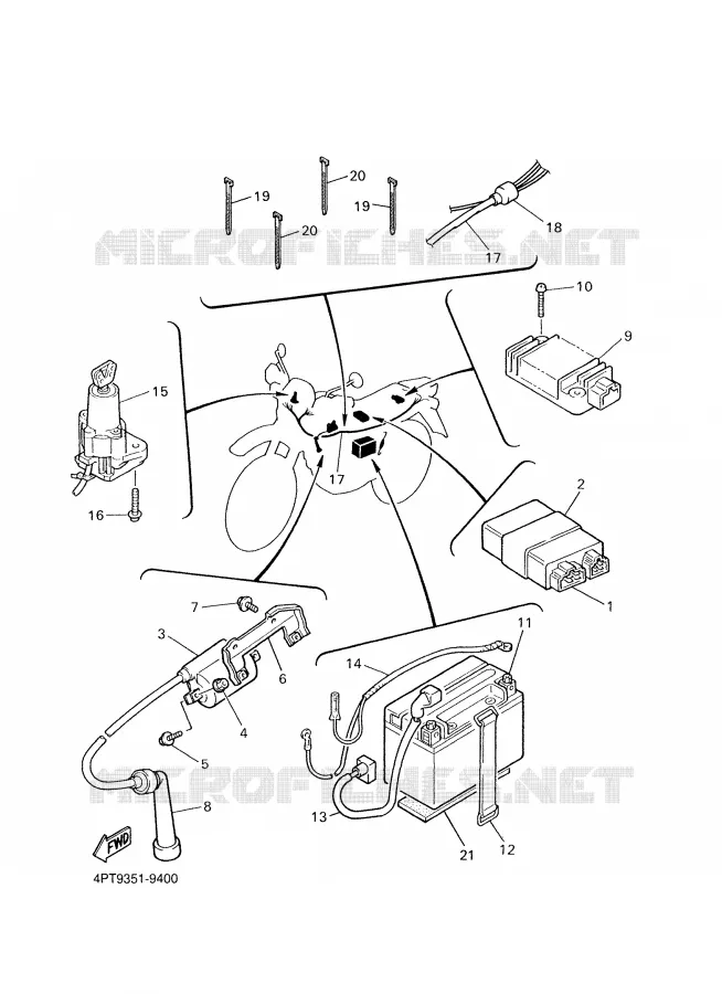 ELECTRICAL 1 Yamaha MOTO 600 2000 XTE  XT600E