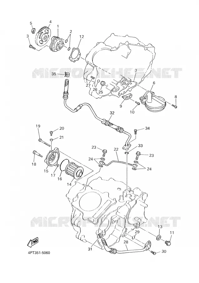 OIL PUMP Yamaha MOTO 600 2000 XTE  XT600E