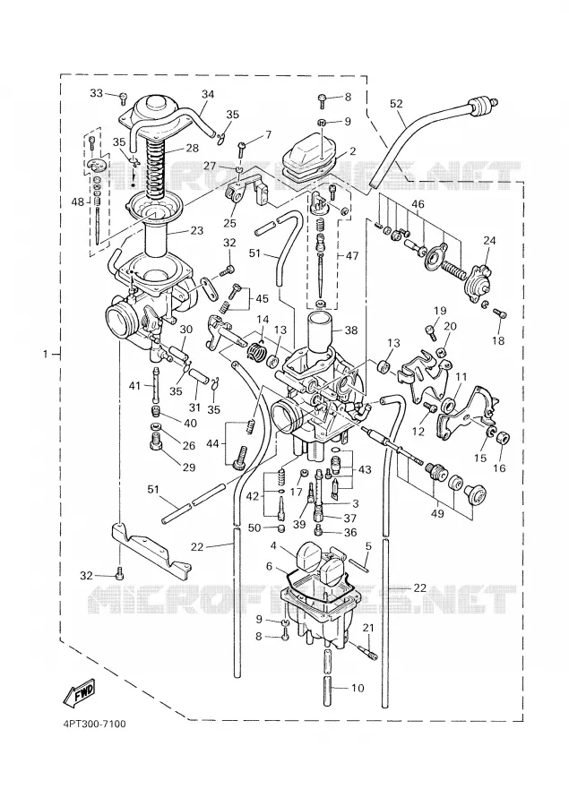 CARBURETOR 2 Yamaha MOTO 600 2002 XTE  XT600E