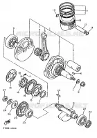 CRANKSHAFT / PISTON for Yamaha XTE 1994