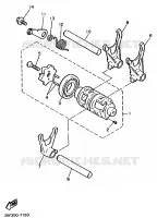 GEAR SHIFT SELECTOR DRUM / FORKS for Yamaha XTE 1994