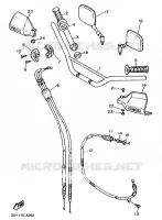 HANDLEBAR & CABLES for Yamaha XTE 1994