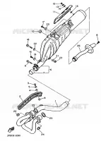 EXHAUST for Yamaha XTE 1993