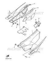 SIDE COVER for Yamaha XTE 1993
