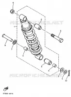 REAR SHOCK ABSORBER / SWINGARM for Yamaha XTE 1993