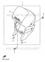 FAIRING FRONT for Yamaha XTE 1993