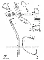 HANDLEBAR & CABLES for Yamaha XTE 1993