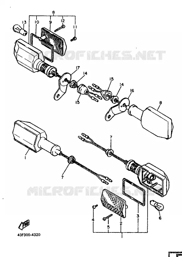 INDICATOR Yamaha MOTO 600 1986 XT  XT600H (32.4KW)