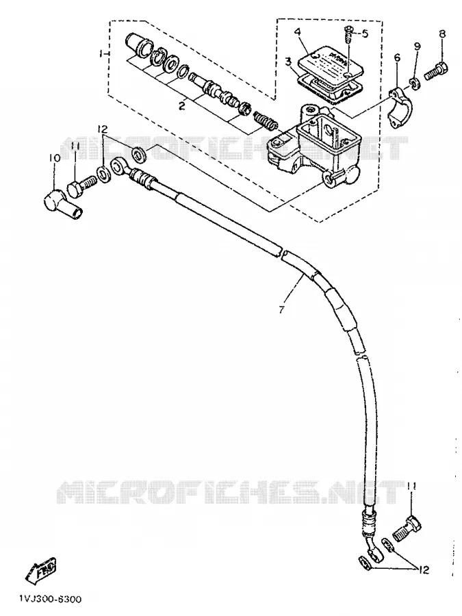 FRONT MASTER CYLINDER Yamaha MOTO 600 1987 XT  XT600