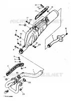 EXHAUST for Yamaha XT 1991