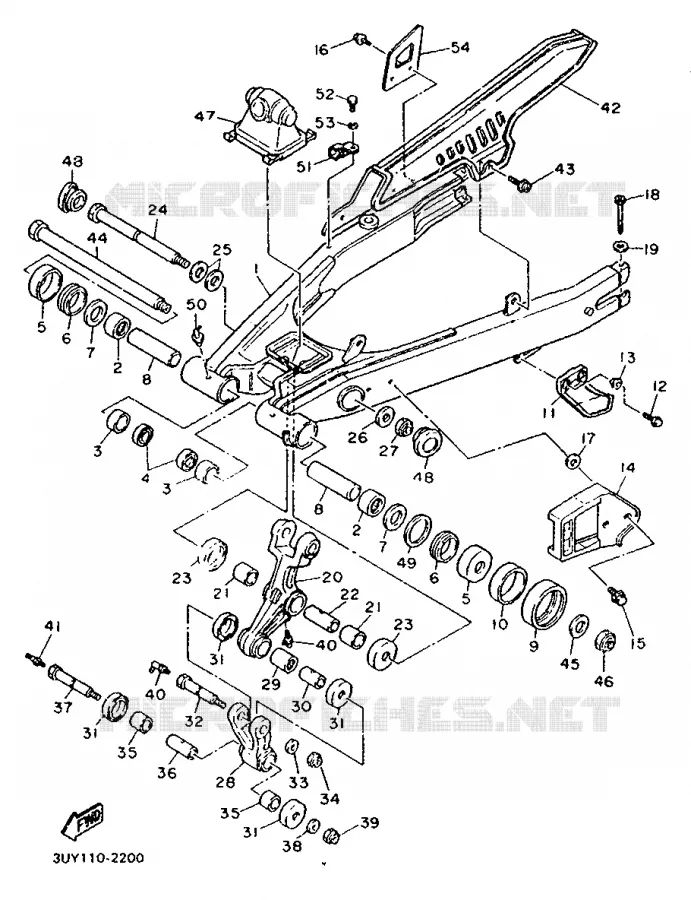 SWINGARM Yamaha MOTO 600 1992 XT  XT600K