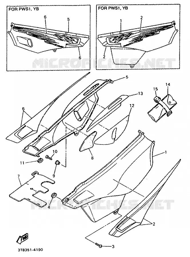 SIDE COVER Yamaha MOTO 600 1994 XT  XT600K